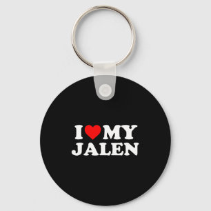 I Love My Jalen Key Ring