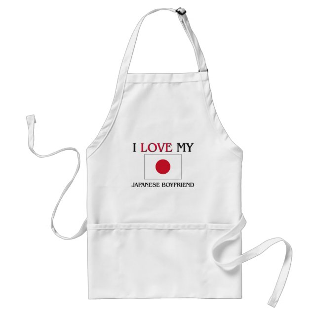 I Love My Japanese Boyfriend Standard Apron (Front)