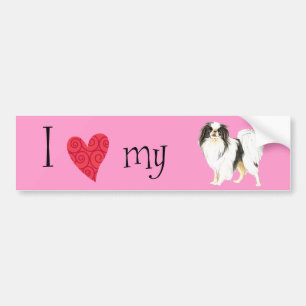 I Love my Japanese Chin Bumper Sticker