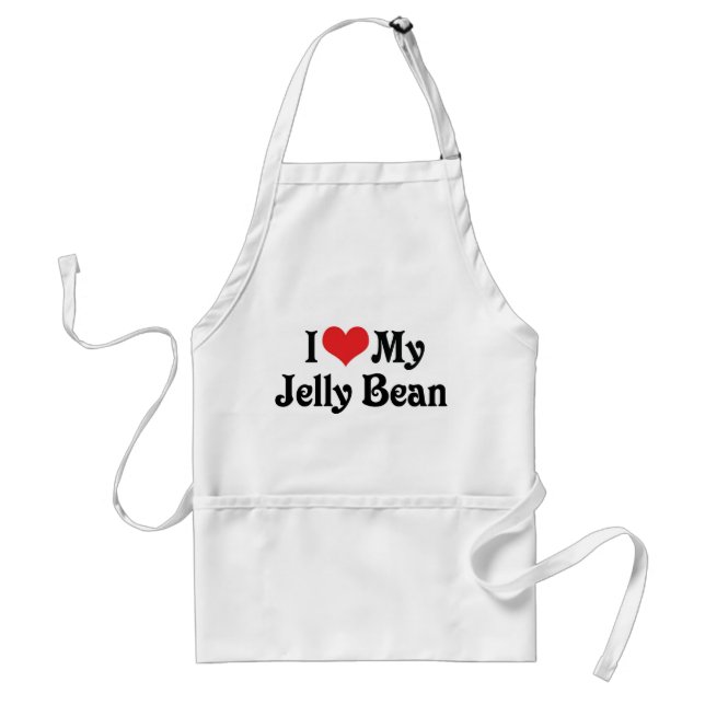 I Love My Jelly Bean Standard Apron (Front)