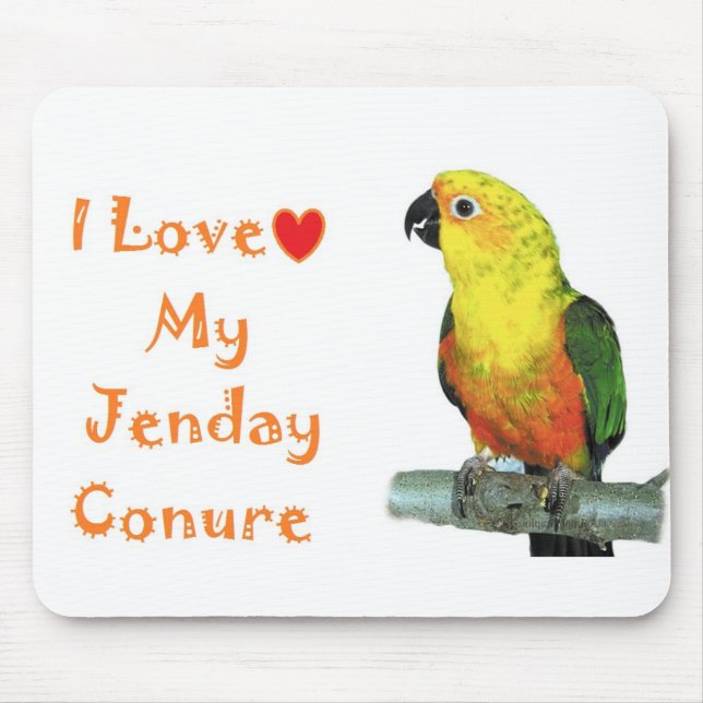 I love my Jenday Conure Computer Mouse Pad (Front)