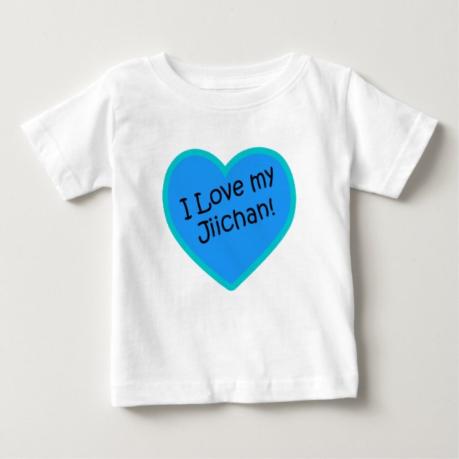 I Love My Jiichan Baby T-Shirt (Front)