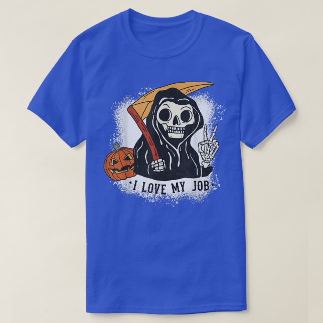 I Love My Job Groovy Reaper Halloween Costume Boys T-Shirt (Design Front)