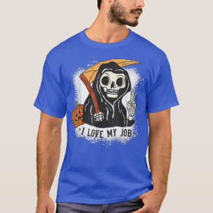 I Love My Job Groovy Reaper Halloween Costume Boys T-Shirt
