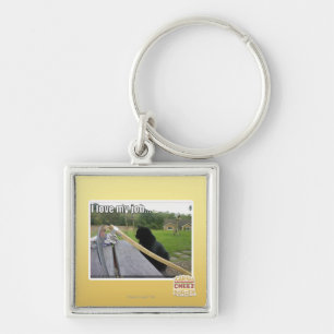 I love my job key ring
