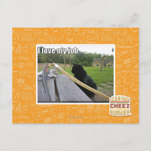 I love my job postcard
