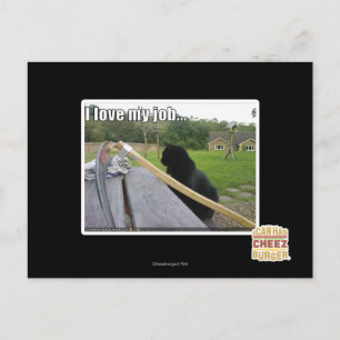 I love my job postcard