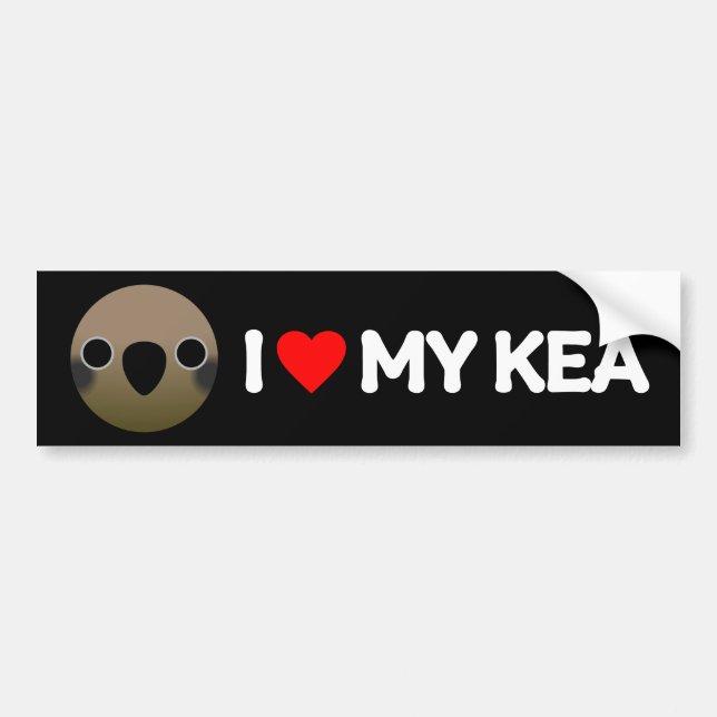 I LOVE MY KEA BUMPER STICKER (Front)