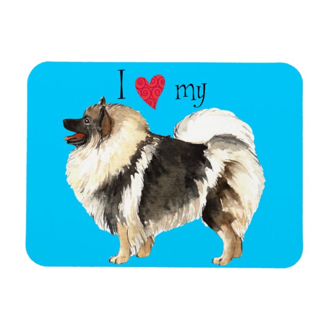 I Love my Keeshond Magnet (Horizontal)