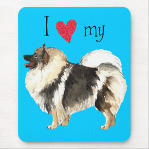 I Love my Keeshond Mouse Pad
