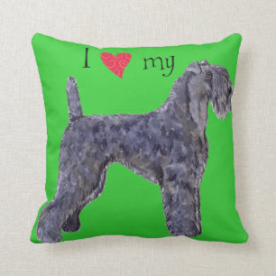 I Love my Kerry Blue Terrier Cushion