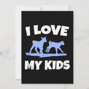 I Love My Kids For A Goat Farmer Gift Invitation