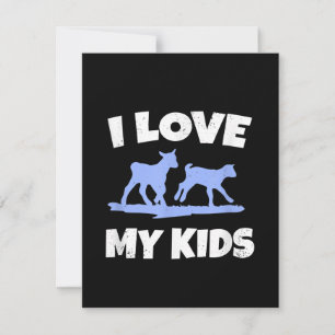 I Love My Kids For A Goat Farmer Gift Invitation