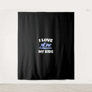I Love My Kids For A Goat Farmer Gift Tapestry