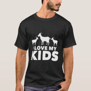 I Love My Kids Goat Animal Lover Gift T-Shirt