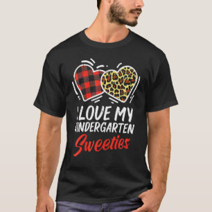 I Love My Kindergarten Sweeties Valentines Day Tea T-Shirt