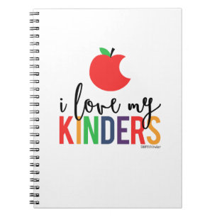 I Love My Kinders Spiral Notebook
