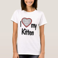 I Love My Kitten - Your Pet's Photo in a Red Heart