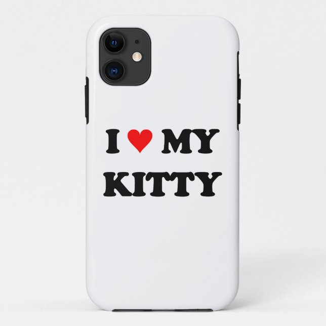 I Love My Kitty Case-Mate iPhone Case (Back)