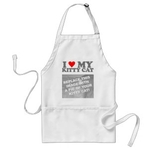 I Love My Kitty Cat Standard Apron