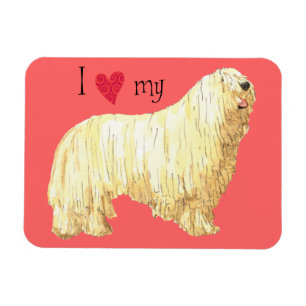 I Love my Komondor Magnet