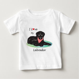 I love my Labrador Baby T-shirt
