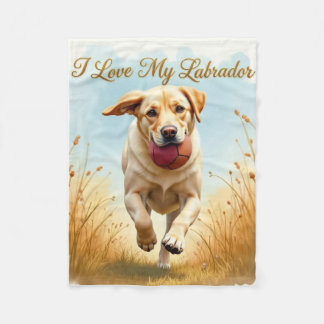 I Love My Labrador Cosy Blanket
