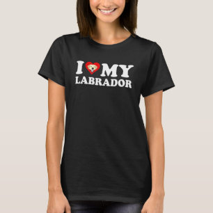I Love My Labrador Cute Yellow Labrador Retriever T-Shirt