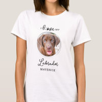 I Love My Labrador Personalised Pet Dog Photo 