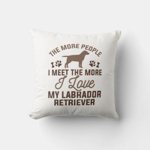 I Love My Labrador Retriever Cushion