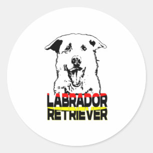 I love my Labrador Retriever, Labrador mom Classic Round Sticker