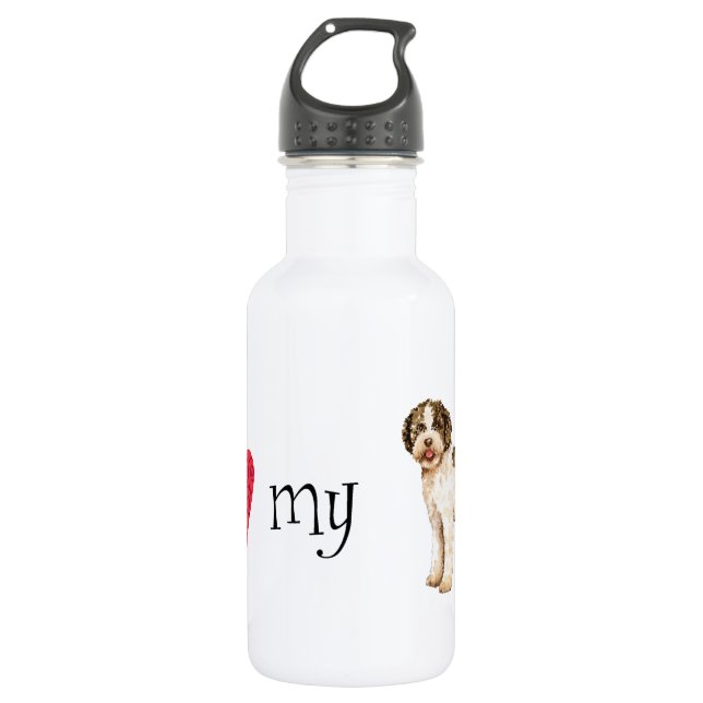 I Love my Lagotto 532 Ml Water Bottle (Front)