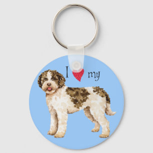 I Love my Lagotto Key Ring