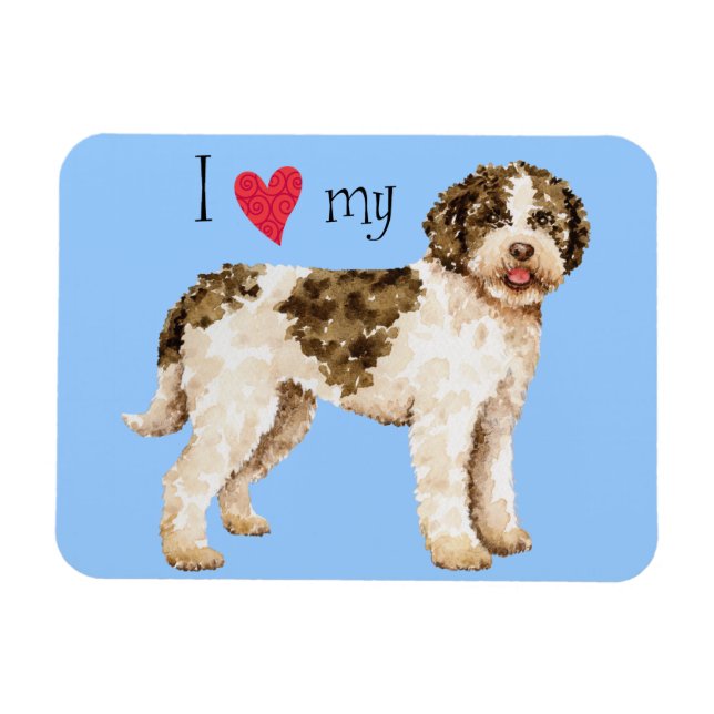 I Love my Lagotto Magnet (Horizontal)