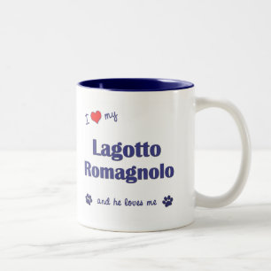 I Love My Lagotto Romagnolo (Male Dog) Two-Tone Coffee Mug