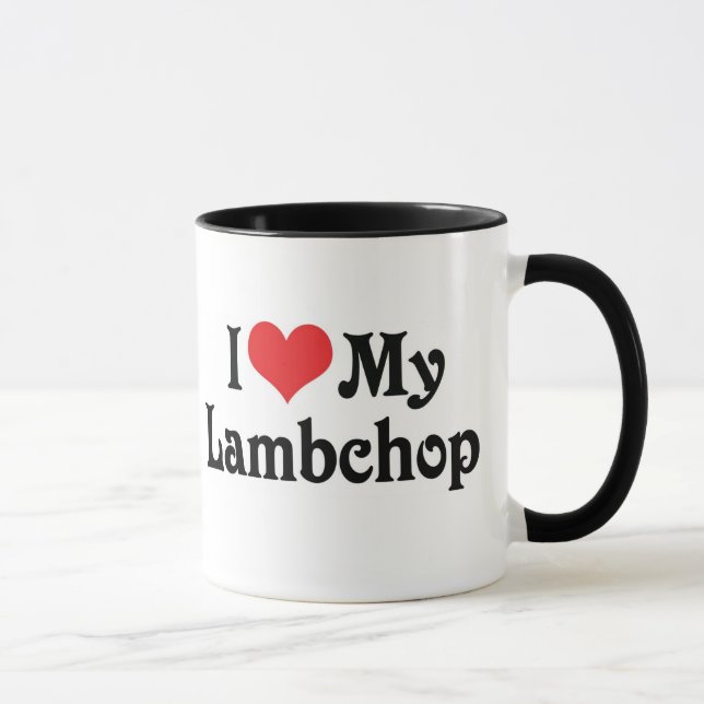 I Love My Lambchop Mug (Right)