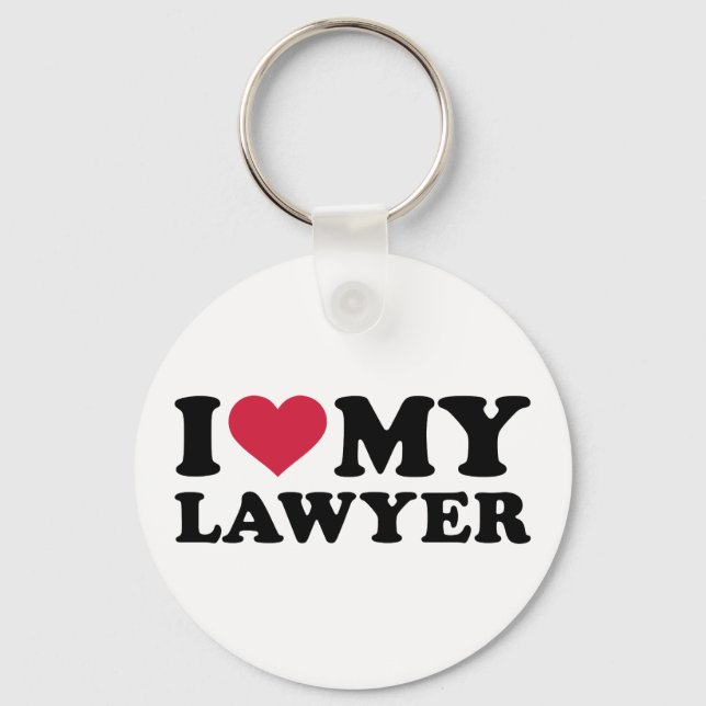 I love my Lawyer Key Ring (Front)
