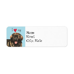 I Love my Leonberger Return Address Label