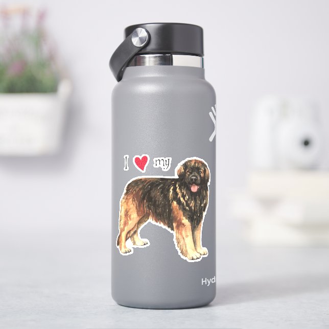I Love my Leonberger Vinyl Sticker (HydroFlask)