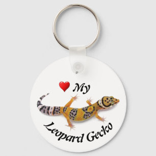 I Love My Leopard Gecko Key Ring
