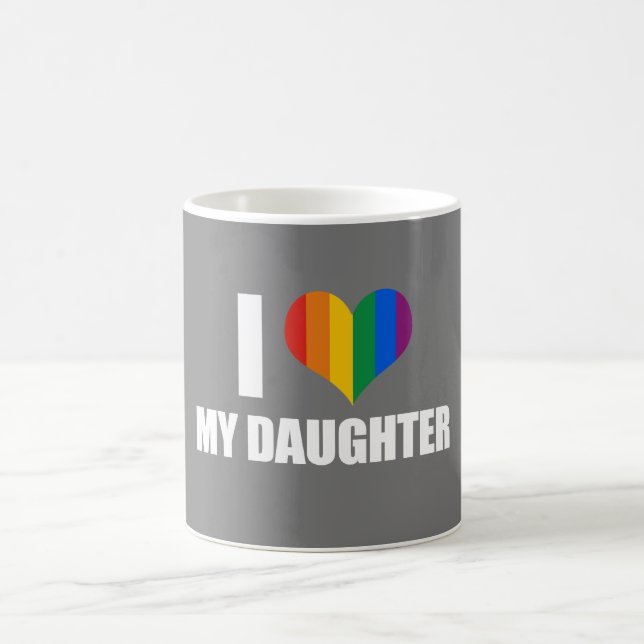 I LOVE MY LESBIAN DAUGHTER - .png Coffee Mug (Center)