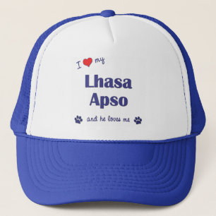 I Love My Lhasa Apso (Male Dog) Trucker Hat