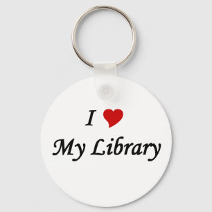 I love my library key ring