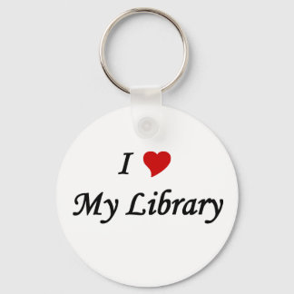 I love my library key ring