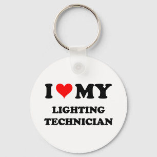 I Love My Lighting Technician Key Ring