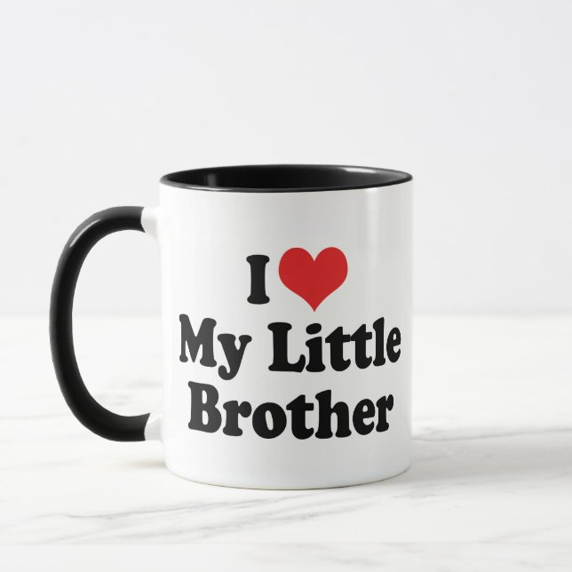 I Love My Little Brother Mug (Left)