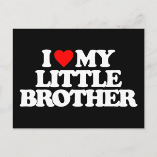 I LOVE MY LITTLE BROTHER POSTCARD