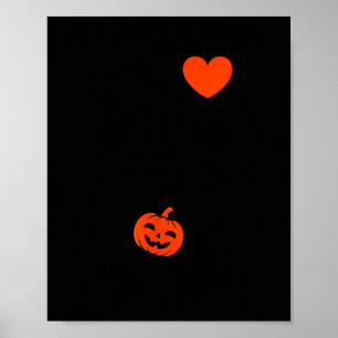 I Love My Little Pumpkin Halloween Pregnancy Revea Poster