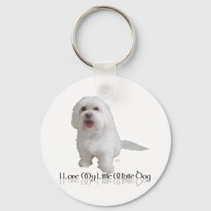 I Love My Little White Dog - Havanese Key Ring