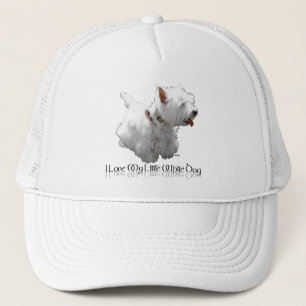 I Love My Little White Dog - Westie Trucker Hat